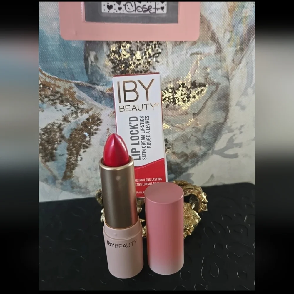 NIB IBY Beauty Lip Lock'd Satin Lipstick - Level Up